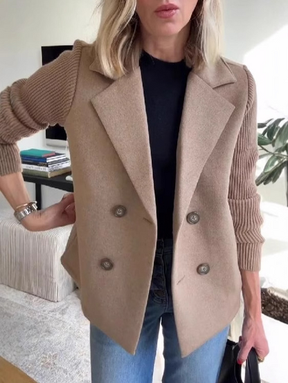 BLAZER CHIC EN MAILLE DOUCE