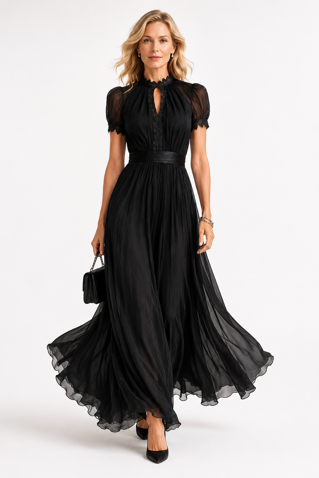 Robe Longue en Chiffon