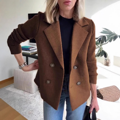 BLAZER CHIC EN MAILLE DOUCE