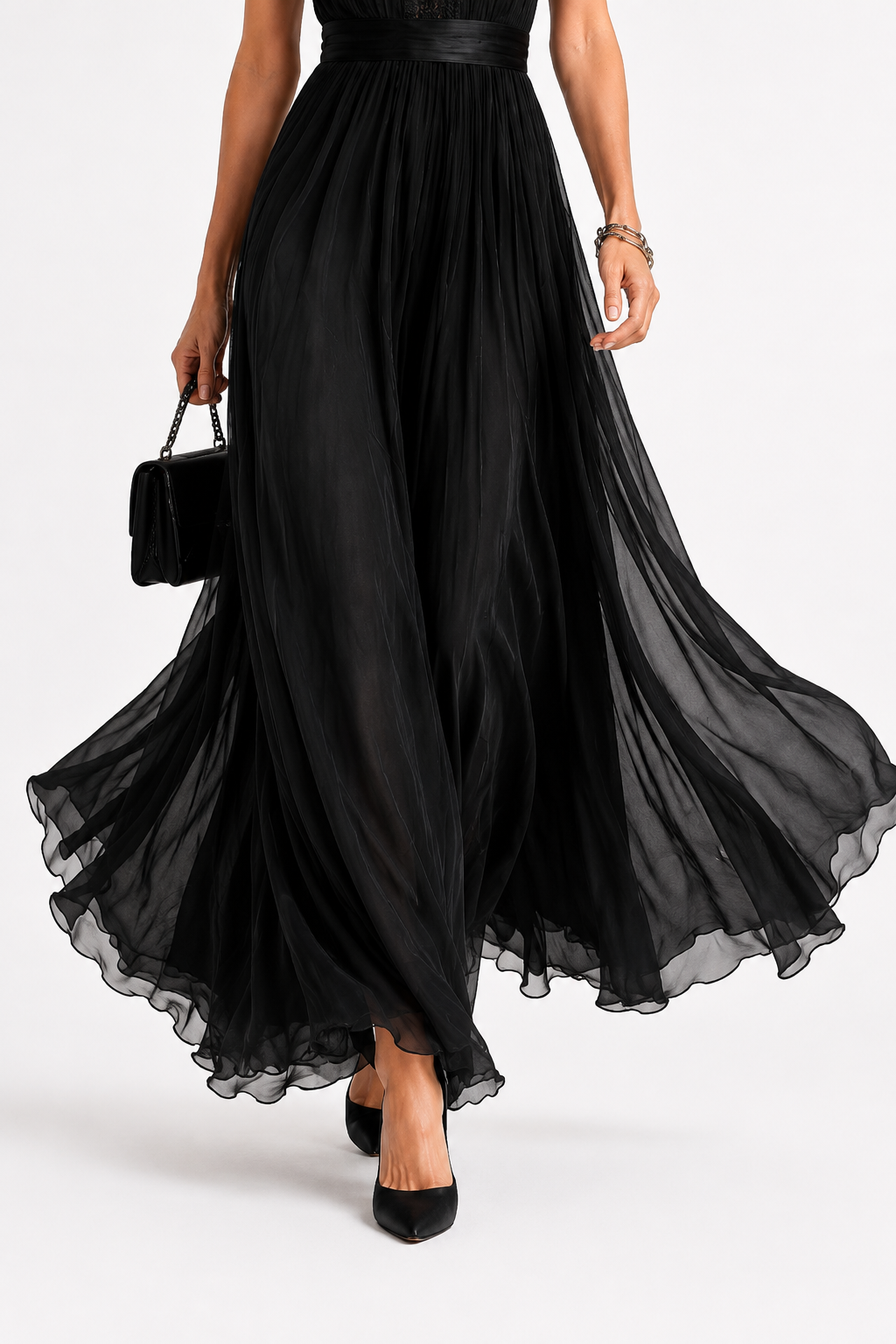 Robe Longue en Chiffon