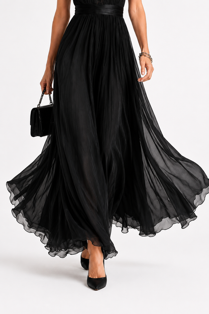 Robe Longue en Chiffon