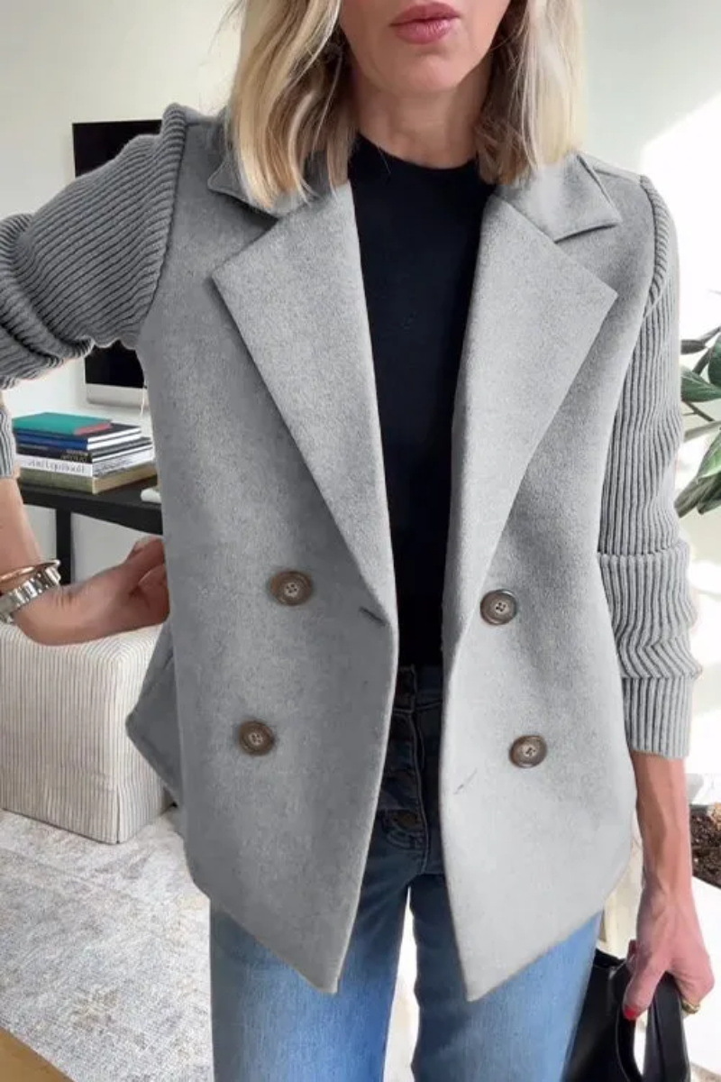 BLAZER CHIC EN MAILLE DOUCE