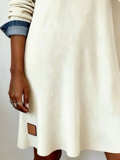 Robe en Jean Patchwork
