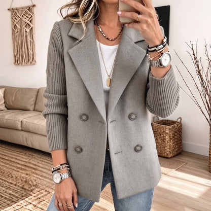 BLAZER CHIC EN MAILLE DOUCE