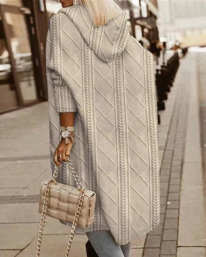 Gilet Tricoté à Capuche